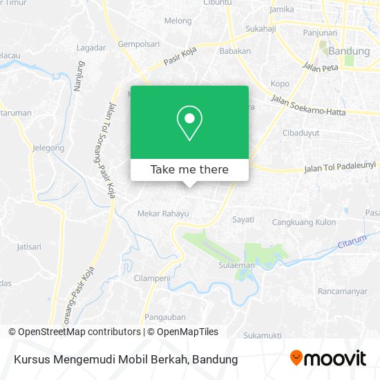Kursus Mengemudi Mobil Berkah map