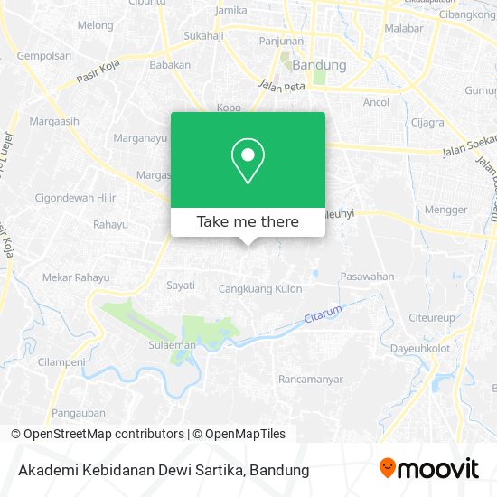 Akademi Kebidanan Dewi Sartika map