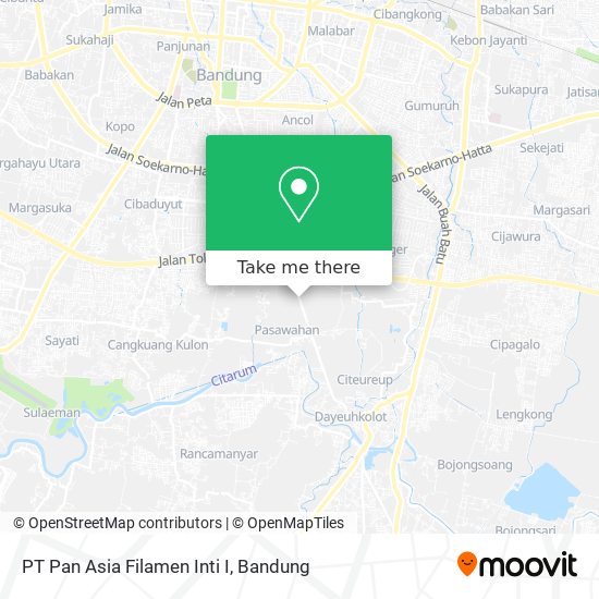 PT Pan Asia Filamen Inti I map