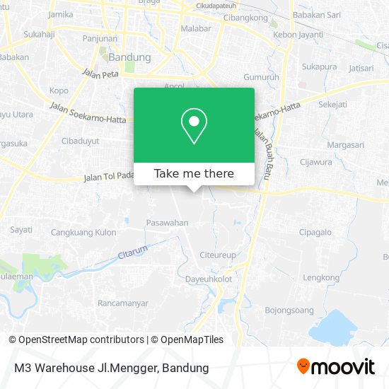 M3 Warehouse Jl.Mengger map
