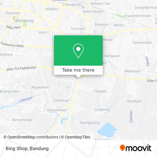 Bing Shop map