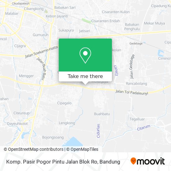 Komp. Pasir Pogor Pintu Jalan Blok Ro map