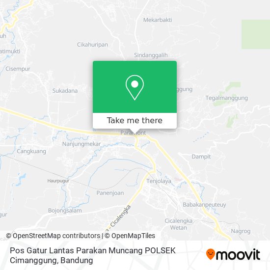 Pos Gatur Lantas Parakan Muncang POLSEK Cimanggung map