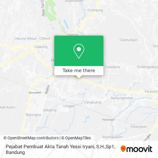 Pejabat Pembuat Akta Tanah Yessi Iryani, S.H.,Sp1 map