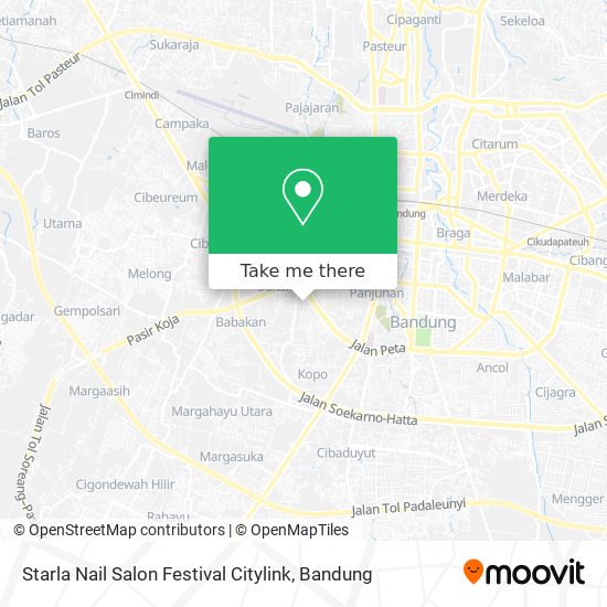 Starla Nail Salon Festival Citylink map