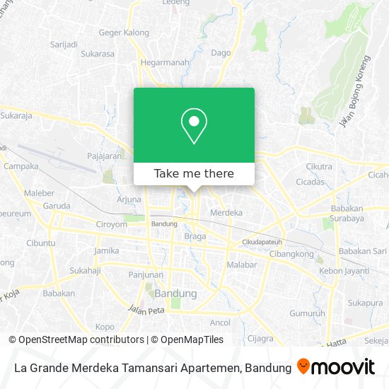 La Grande Merdeka Tamansari Apartemen map