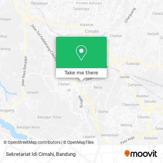 Sekretariat Idi Cimahi map