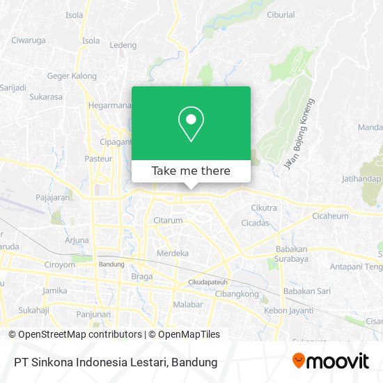 PT Sinkona Indonesia Lestari map