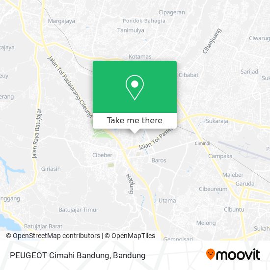 PEUGEOT Cimahi Bandung map