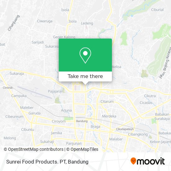 Sunrei Food Products. PT map