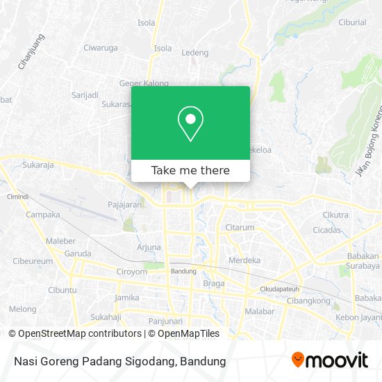 Nasi Goreng Padang Sigodang map