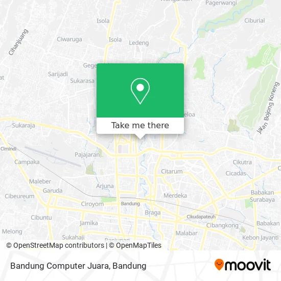 Bandung Computer Juara map