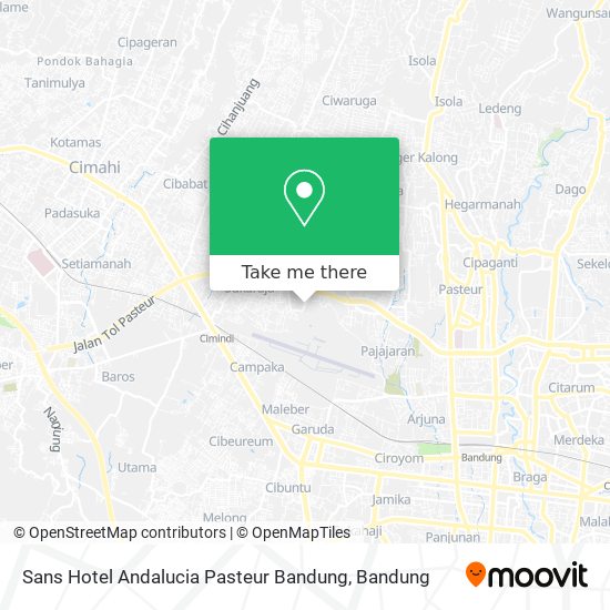 Sans Hotel Andalucia Pasteur Bandung map