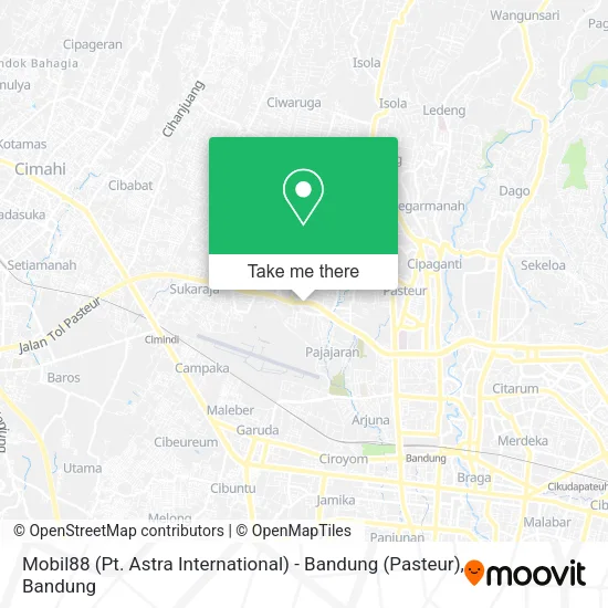 Mobil88 (Pt. Astra International) - Bandung (Pasteur) map