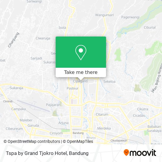 Tspa by Grand Tjokro Hotel map