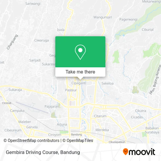 Gembira Driving Course map