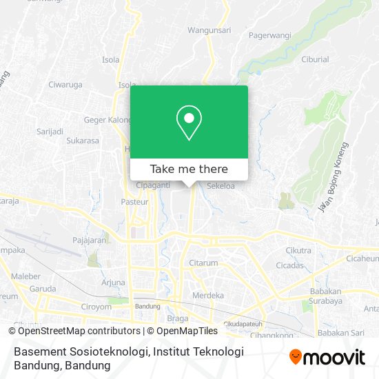 Basement Sosioteknologi, Institut Teknologi Bandung map