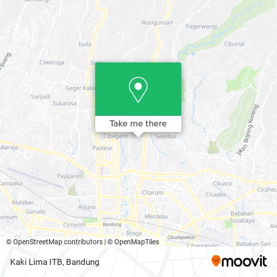 Kaki Lima ITB map