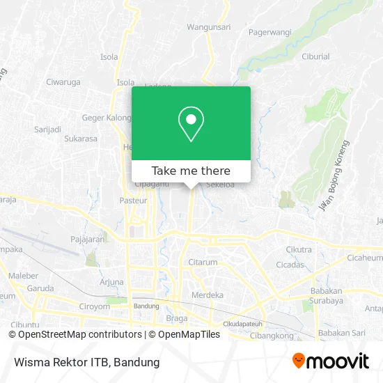 Wisma Rektor ITB map