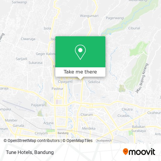 Tune Hotels map