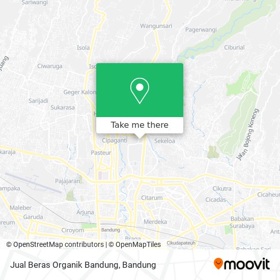 Jual Beras Organik Bandung map