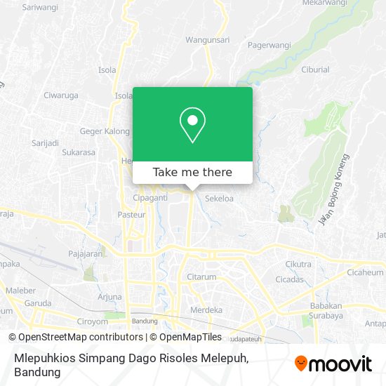 Mlepuhkios Simpang Dago Risoles Melepuh map