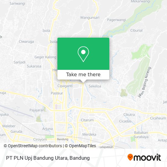 PT PLN Upj Bandung Utara map