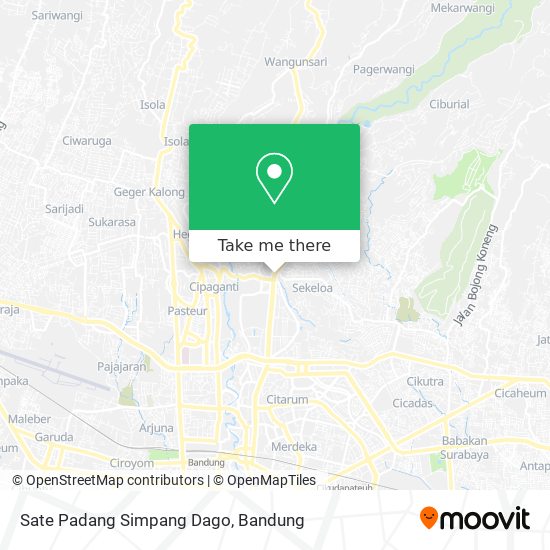 Sate Padang Simpang Dago map