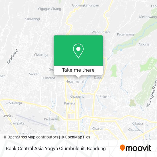 Bank Central Asia Yogya Ciumbuleuit map