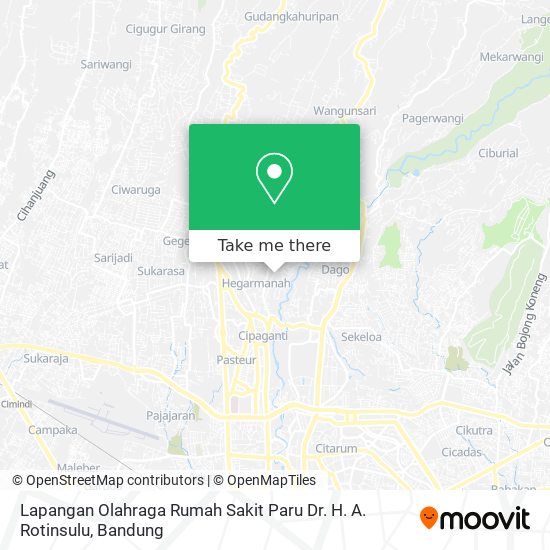 Lapangan Olahraga Rumah Sakit Paru Dr. H. A. Rotinsulu map