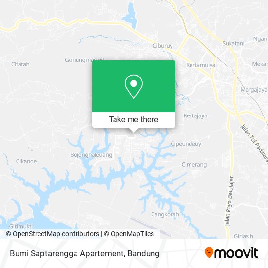 Bumi Saptarengga Apartement map