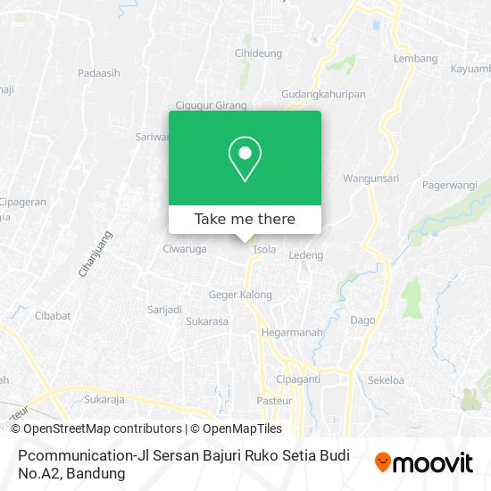 Pcommunication-Jl Sersan Bajuri Ruko Setia Budi No.A2 map