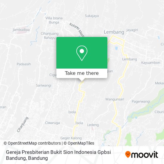 Gereja Presbiterian Bukit Sion Indonesia Gpbsi Bandung map