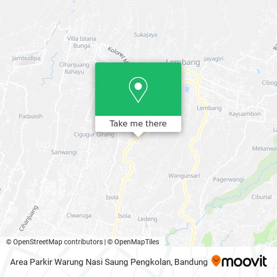 Area Parkir Warung Nasi Saung Pengkolan map