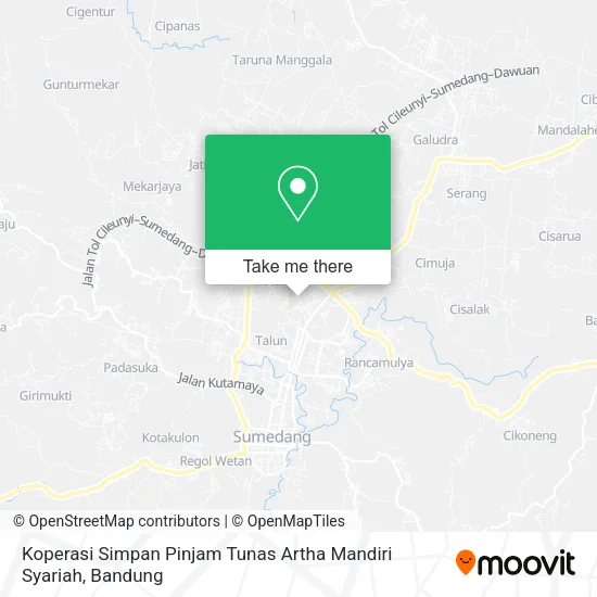 Koperasi Simpan Pinjam Tunas Artha Mandiri Syariah map
