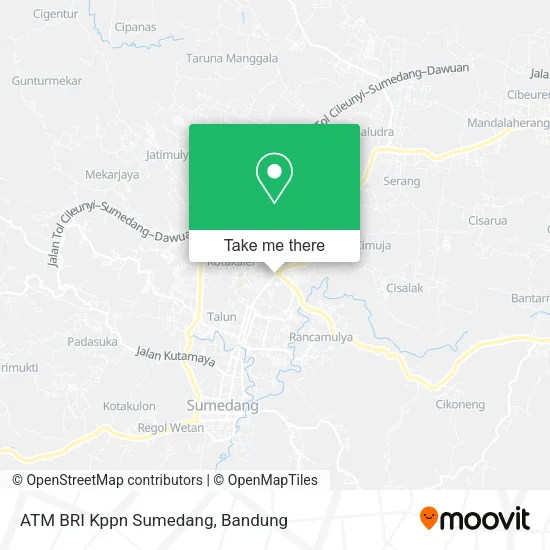 ATM BRI Kppn Sumedang map