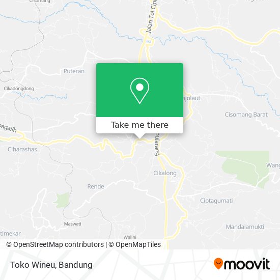 Toko Wineu map