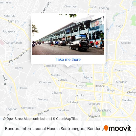 Bandara Internasional Husein Sastranegara map