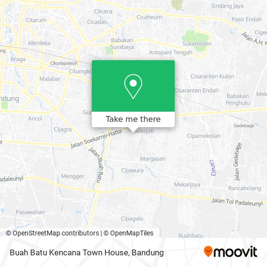 Buah Batu Kencana Town House map