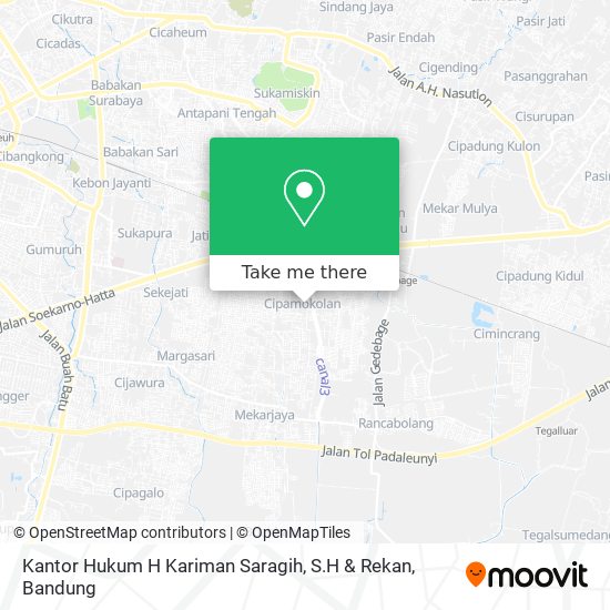 Kantor Hukum H Kariman Saragih, S.H & Rekan map