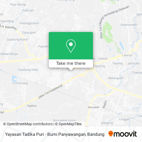 Yayasan Tadika Puri - Bumi Panyawangan map