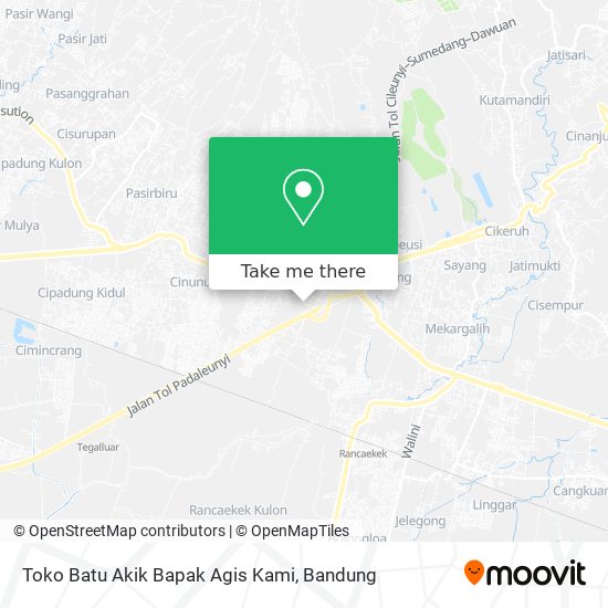 Toko Batu Akik Bapak Agis Kami map