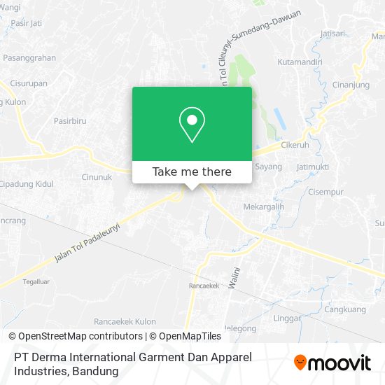 PT Derma International Garment Dan Apparel Industries map