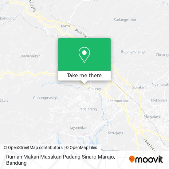 Rumah Makan Masakan Padang Sinaro Marajo map