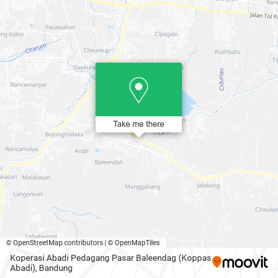 Koperasi Abadi Pedagang Pasar Baleendag (Koppas Abadi) map