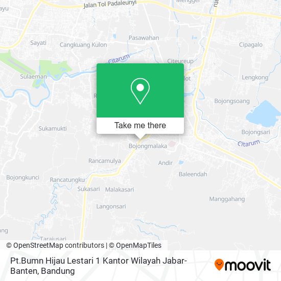Pt.Bumn Hijau Lestari 1 Kantor Wilayah Jabar- Banten map