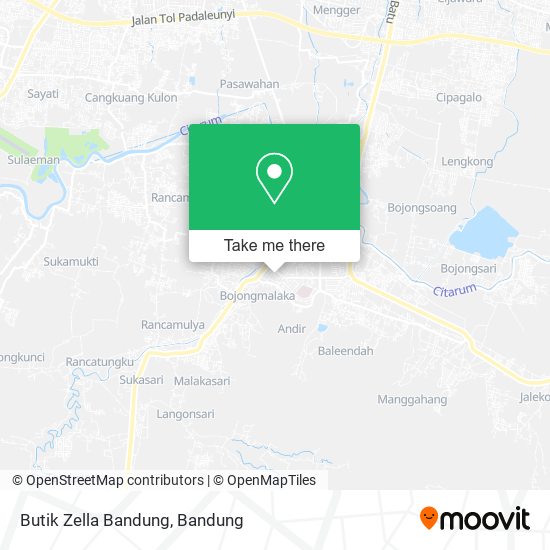 Butik Zella Bandung map