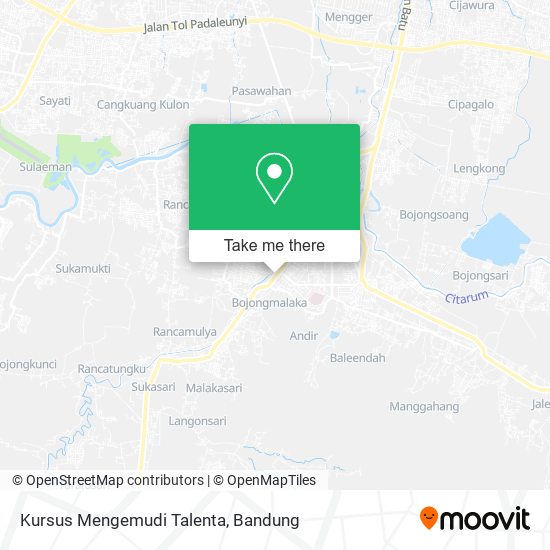 Kursus Mengemudi Talenta map