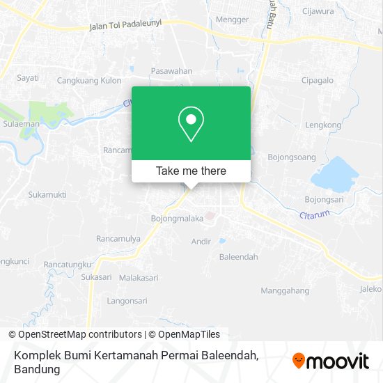 Komplek Bumi Kertamanah Permai Baleendah map