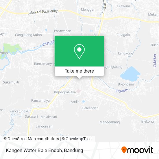 Kangen Water Bale Endah map